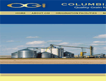 Tablet Screenshot of columbiagrain.com
